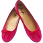 Preview: Ballerinas NeonPink-Rot aus Nappaleder by Petruska